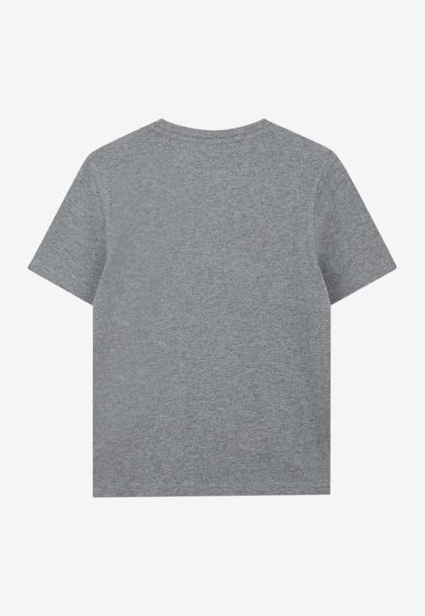 Hugo Boss Kids Boys Logo Print Jersey T-shirt Gray J52360/A46_GREY
