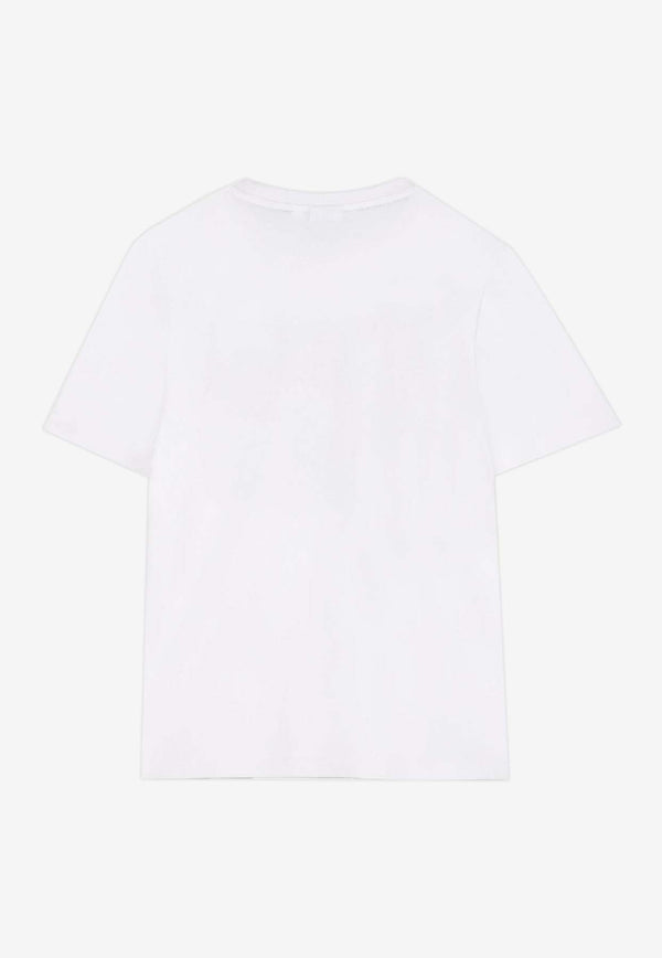 Hugo Boss Kids Boys Monogram Print T-shirt White J52370/10P_WHITE
