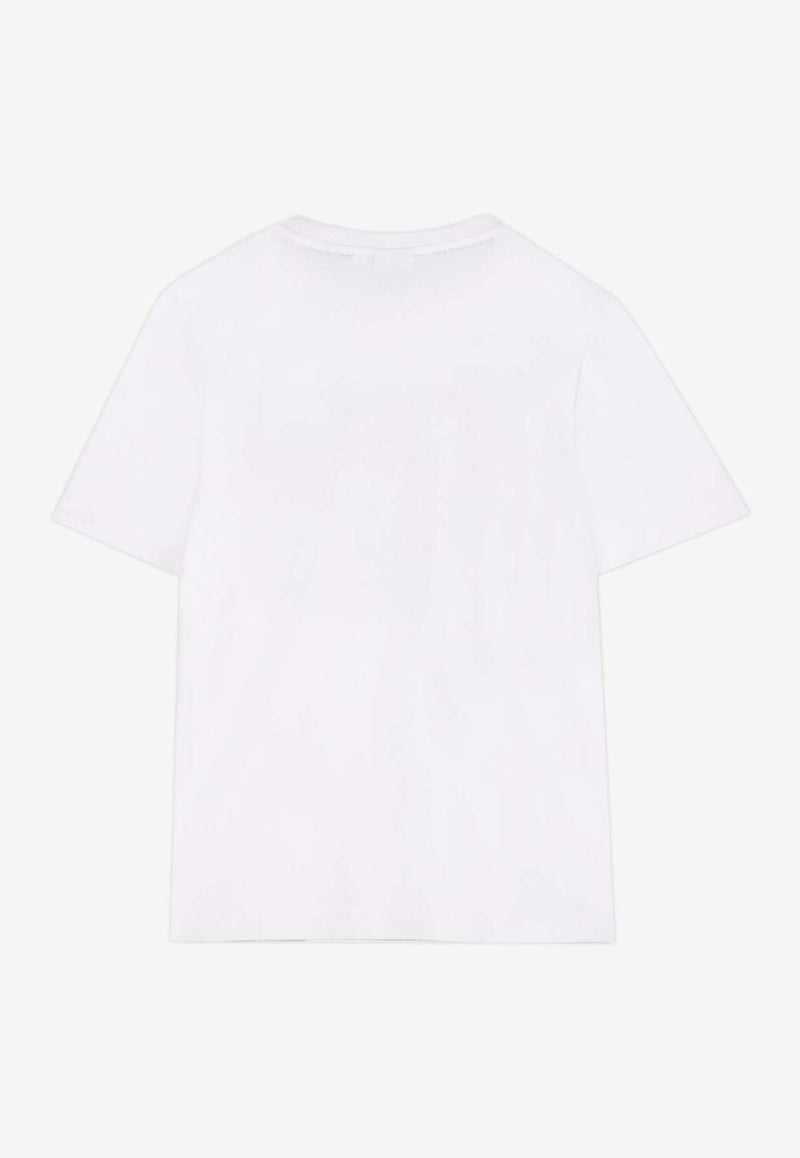 Hugo Boss Kids Boys Monogram Print T-shirt White J52370/10P_WHITE
