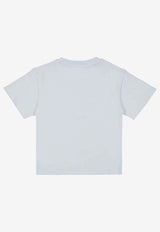 Hugo Boss Kids Boys Fancy Logo Print T-shirt Light Blue J52372/791_LIGHT BLUE