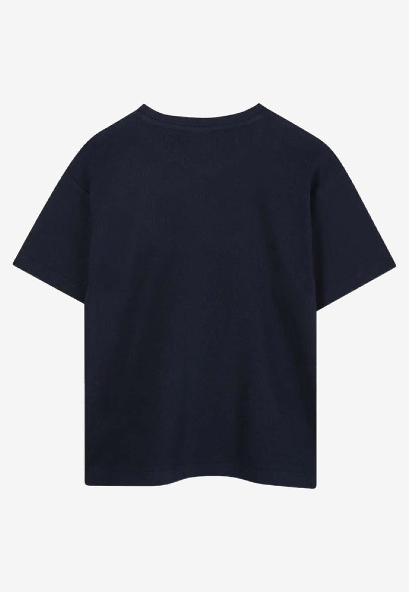 Hugo Boss Kids Boys Fancy Logo Print T-shirt Navy J52372/849_NAVY