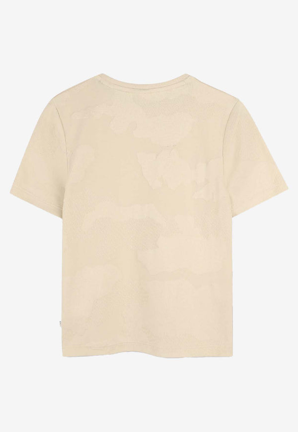 Hugo Boss Kids Boys Jacquard Camo T-shirt Sand J52379/21C_SAND