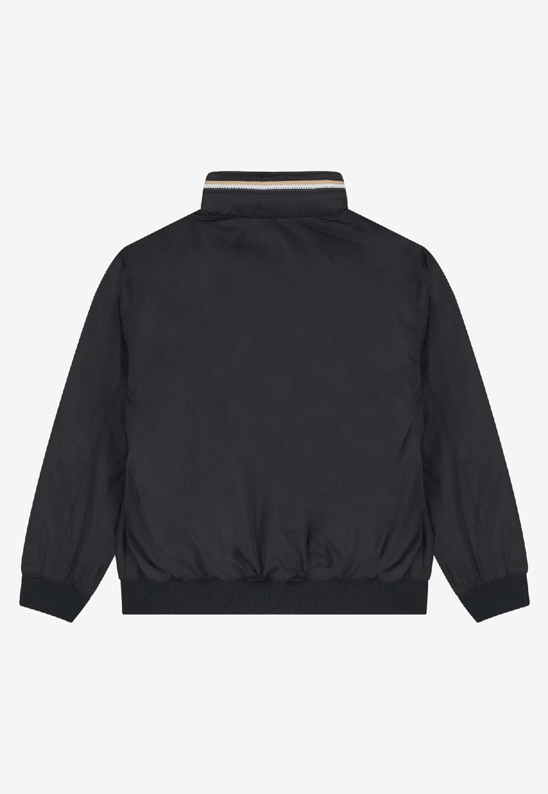 Hugo Boss Kids Boys Padded Hooded Jacket Black J52384/09B_BLACK