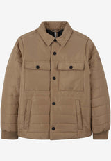 Hugo Boss Kids Boys Quilted Puffer Jacket Beige J52392/269_BEIGE