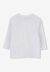 Hugo Boss Kids Baby Boys Long-Sleeved Logo T-shirt White J52463/10P_WHITE