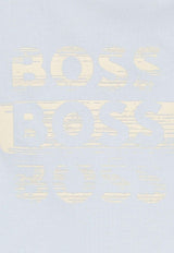 Hugo Boss Kids Baby Boys Long-Sleeved Logo T-shirt Light Blue J52463/791_LIGHT BLUE