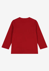 Hugo Boss Kids Baby Boys Long-Sleeved Logo T-shirt Red J52463/96D_RED