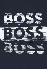 Hugo Boss Kids Baby Boys Long-Sleeved Logo T-shirt Navy J52466/849_NAVY