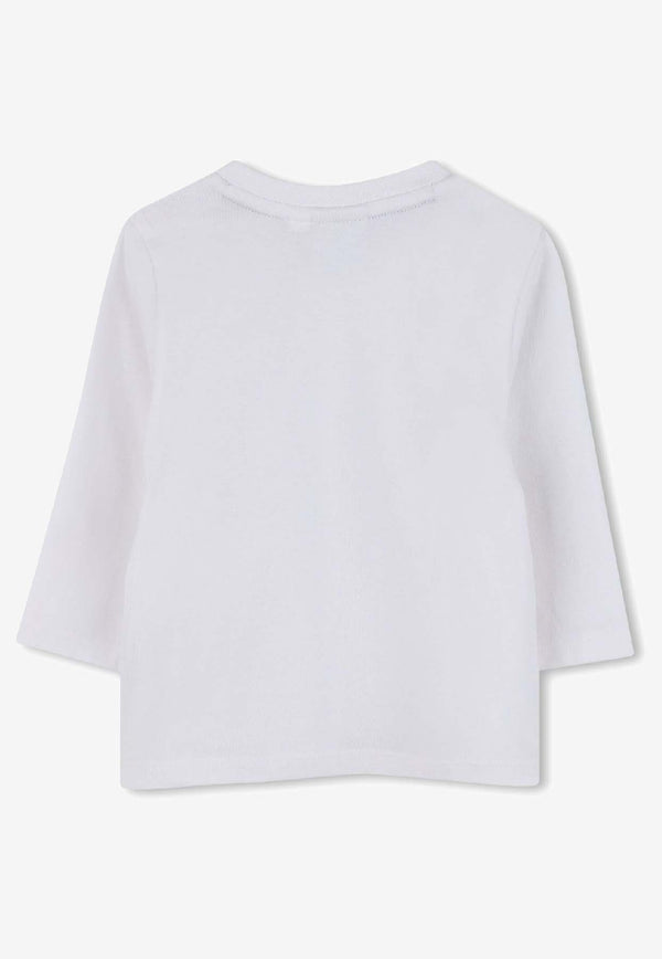 Hugo Boss Kids Baby Boys Long-Sleeved Logo T-shirt White J52467/10P_WHITE
