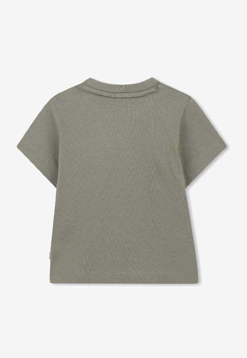 Hugo Boss Kids Baby Boys Paint Splatter Logo T-shirt Green J52468/724_GREEN