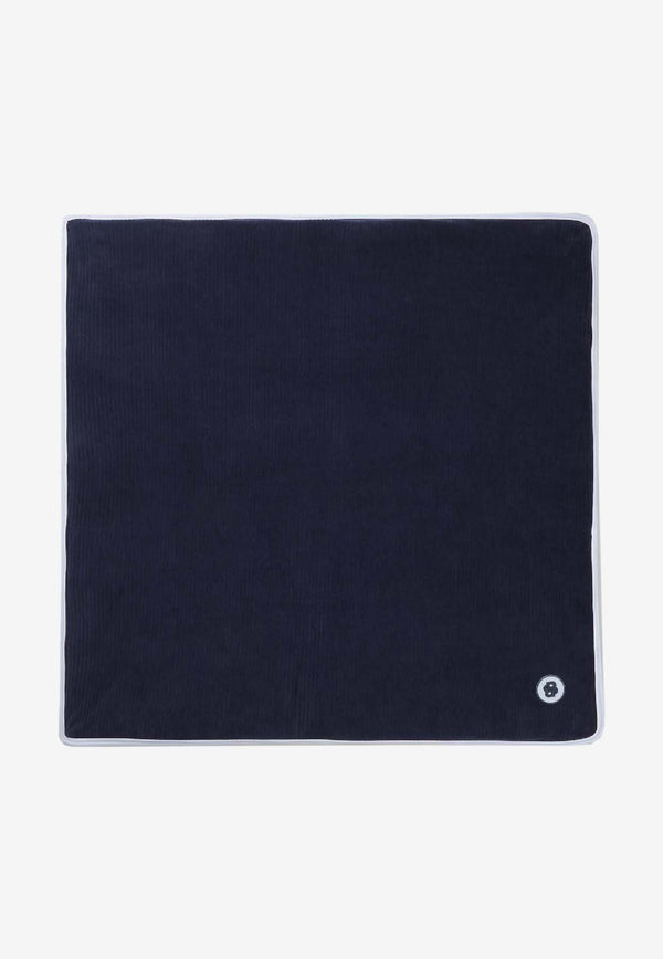 Hugo Boss Kids Baby Boys Logo Patch Corduroy Blanket Navy J52594/849_NAVY