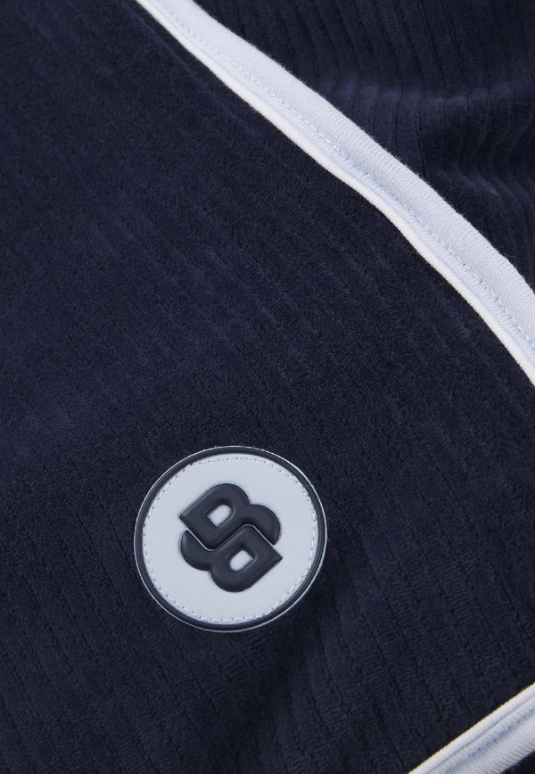 Hugo Boss Kids Baby Boys Logo Patch Corduroy Blanket Navy J52594/849_NAVY