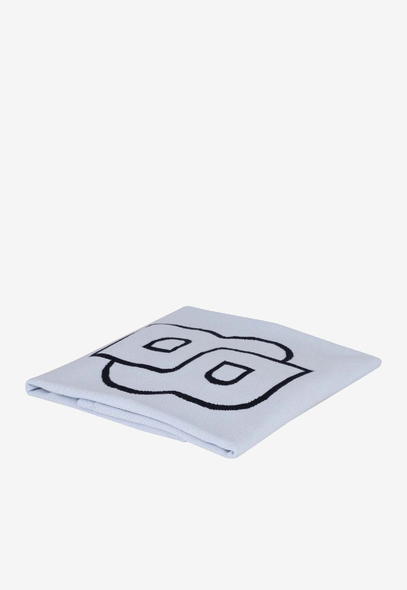 Hugo Boss Kids Baby Boys Logo Square Blanket Light Blue J52600/771_LIGHT BLUE