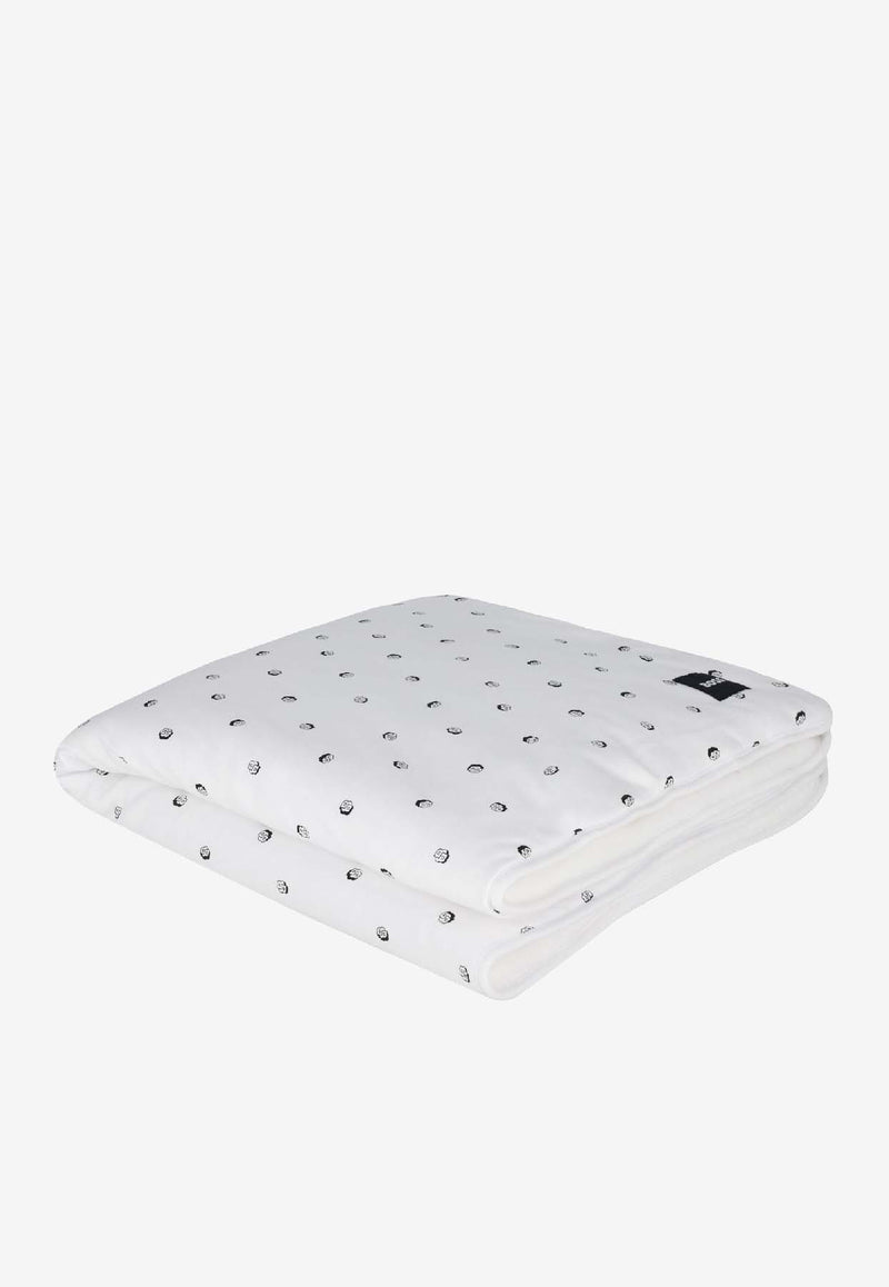 Hugo Boss Kids Baby Boys Monogram Print Blanket White J52601/10P_WHITE