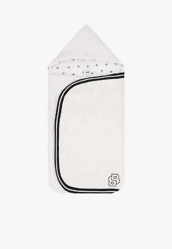 Hugo Boss Kids Baby Boys Logo Print Sleeping Bag White J52603/10P_WHITE