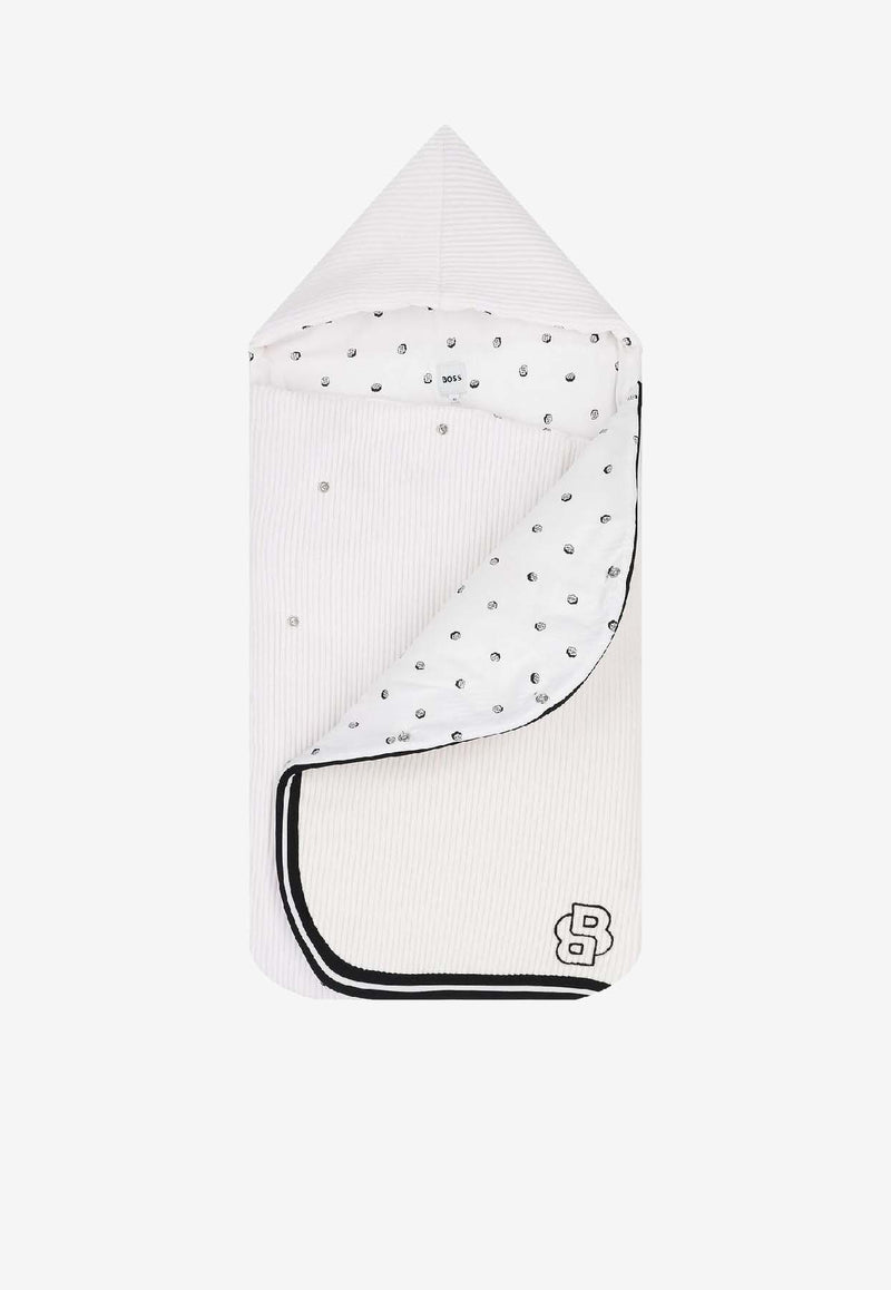 Hugo Boss Kids Baby Boys Logo Print Sleeping Bag White J52603/10P_WHITE
