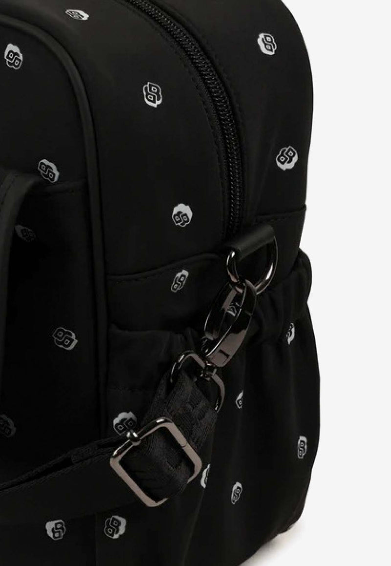 Hugo Boss Kids Baby Boys Monogram Changing Bag Black J52606/09B_BLACK