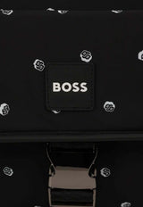 Hugo Boss Kids Baby Boys Monogram Changing Bag Black J52606/09B_BLACK
