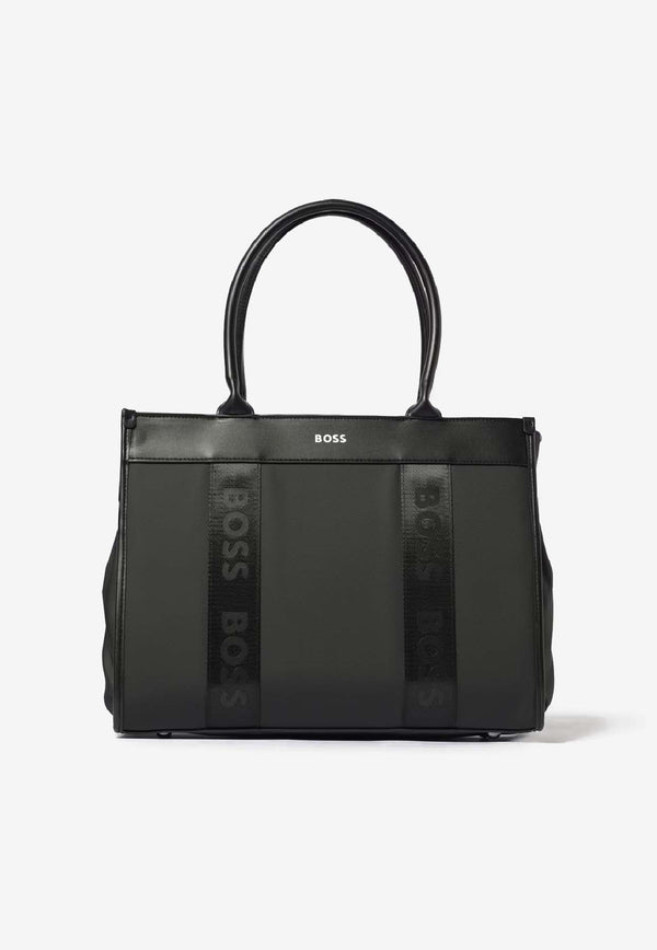 Hugo Boss Kids Baby Boys Logo Changing Bag Black J52611/09B_BLACK