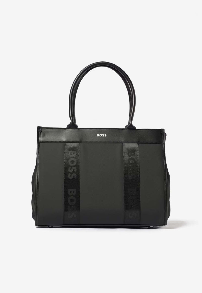 Hugo Boss Kids Baby Boys Logo Changing Bag Black J52611/09B_BLACK