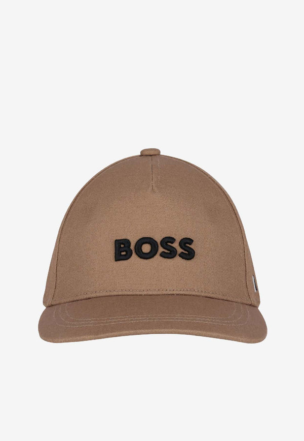 Hugo Boss Kids Boys Embroidered Logo Baseball Cap Beige J52628/269_BEIGE