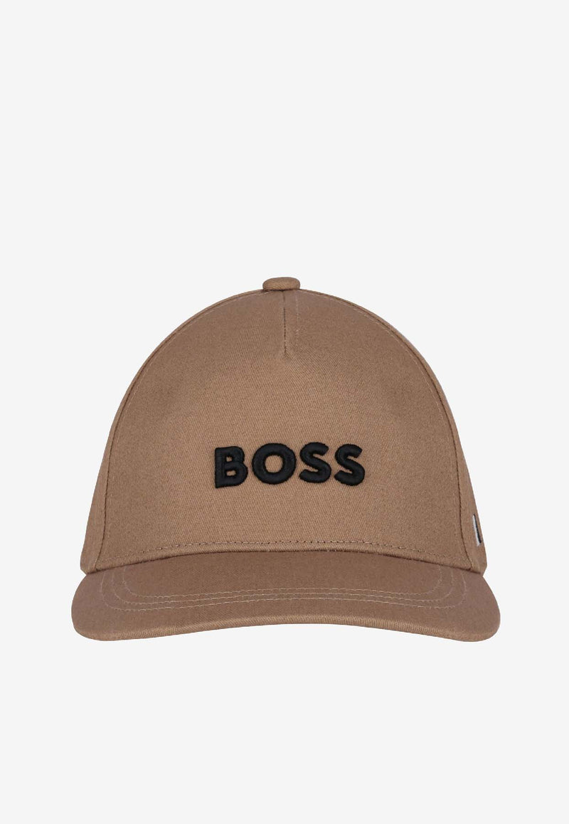 Hugo Boss Kids Boys Embroidered Logo Baseball Cap Beige J52628/269_BEIGE