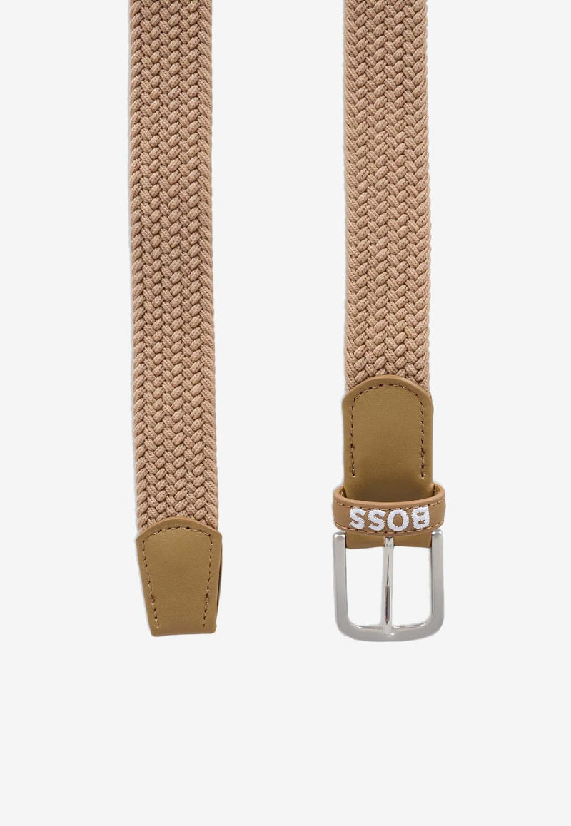 Hugo Boss Kids Boys Braided Belt Beige J52632/269_BEIGE