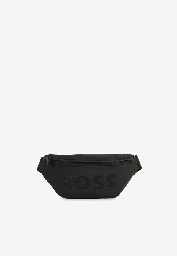 Hugo Boss Kids Boys Logo Patch Belt Bag Black J52640/09B_BLACK