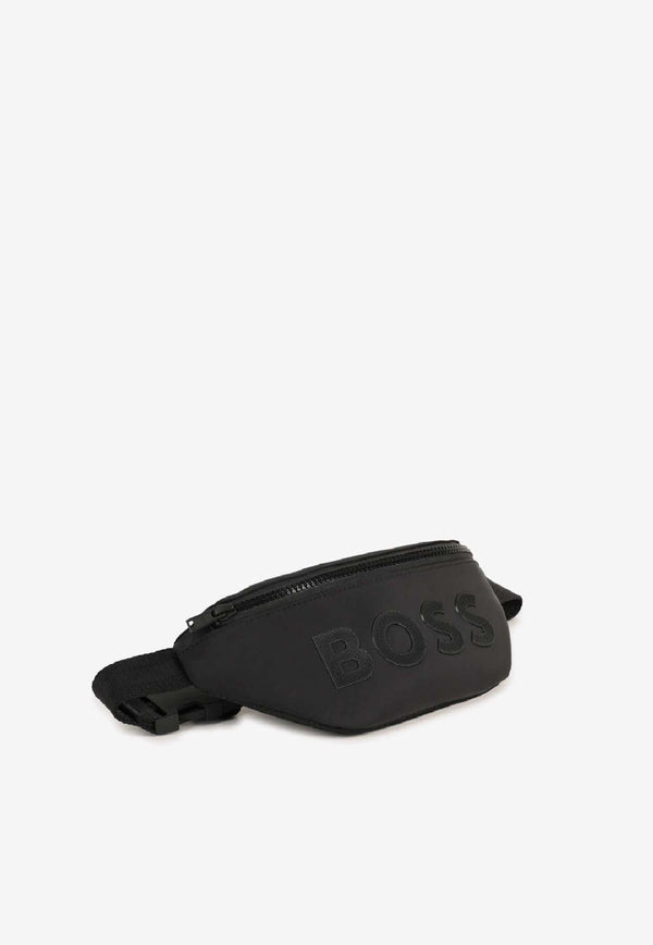 Hugo Boss Kids Boys Logo Patch Belt Bag Black J52640/09B_BLACK