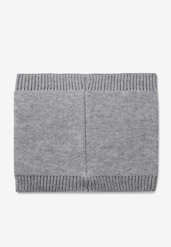 Hugo Boss Kids Boys Logo Patch Snood Gray J52667/A46_GREY
