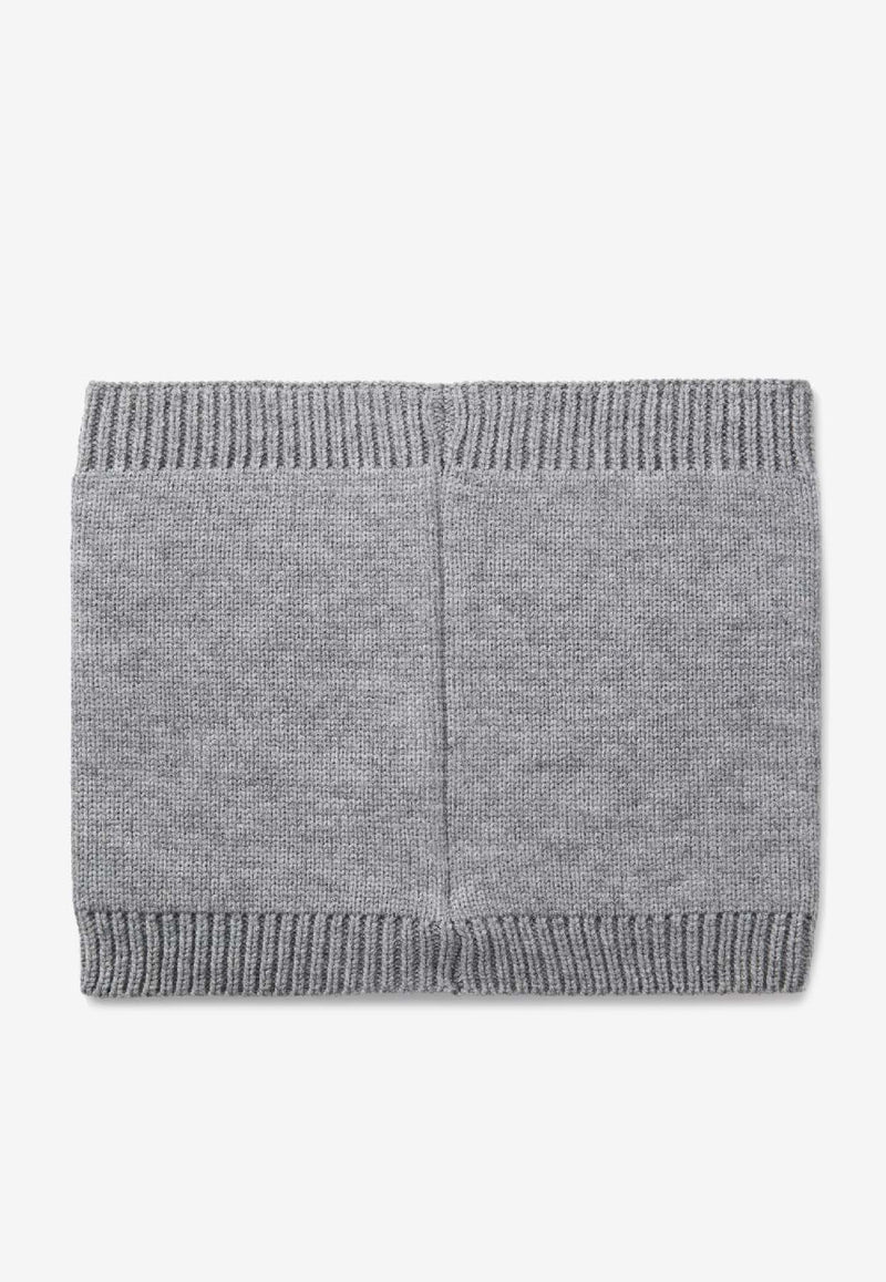 Hugo Boss Kids Boys Logo Patch Snood Gray J52667/A46_GREY