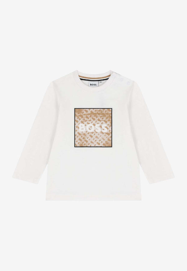 Hugo Boss Kids Baby Boys Long-Sleeved T-shirt White J52715/10P_WHITE