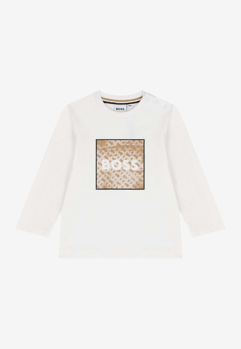 Hugo Boss Kids Baby Boys Long-Sleeved T-shirt White J52715/10P_WHITE