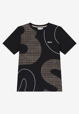 Hugo Boss Kids Boys Logo Print T-shirt Black J52724/09B_BLACK