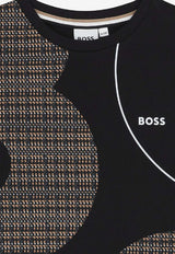 Hugo Boss Kids Boys Logo Print T-shirt Black J52724/09B_BLACK