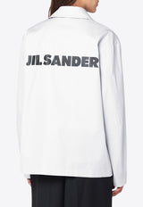 Jil Sander Taffeta Jacket with Logo-Print Gray J53BN0004J45306/R_JILSA-058