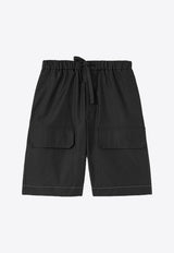 Jil Sander Elasticated Cargo Shorts Black J61KA0027BLACK