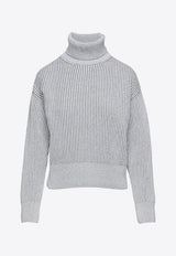 Eleventy Turtleneck Rib Knit Sweater Gray J81MAGJ50MAG0J051GREY