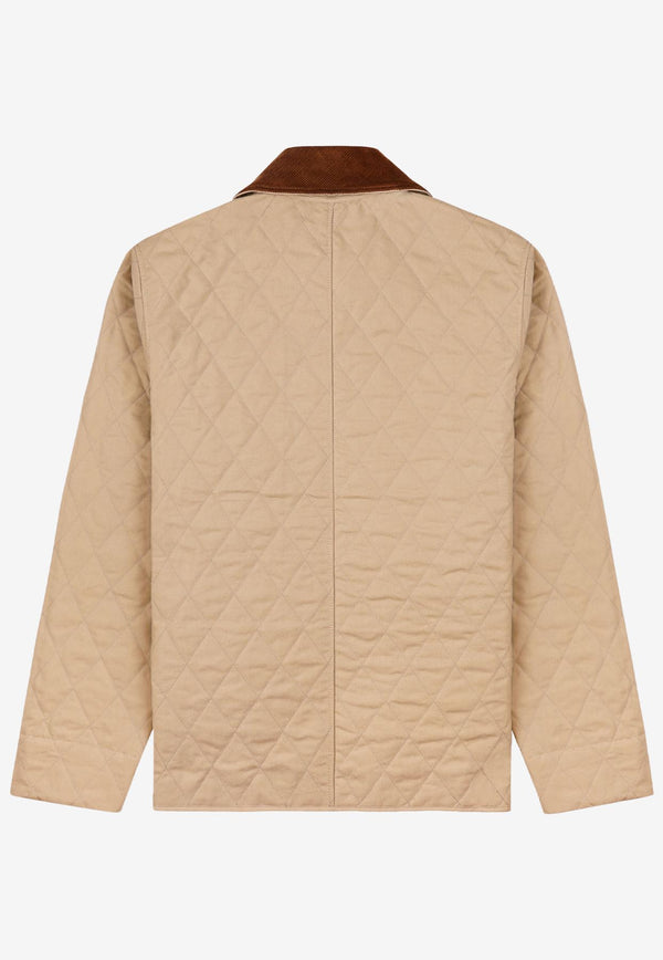 Sporty & Rich Connecticut Quilted Jacket JAAW236BEBEIGE