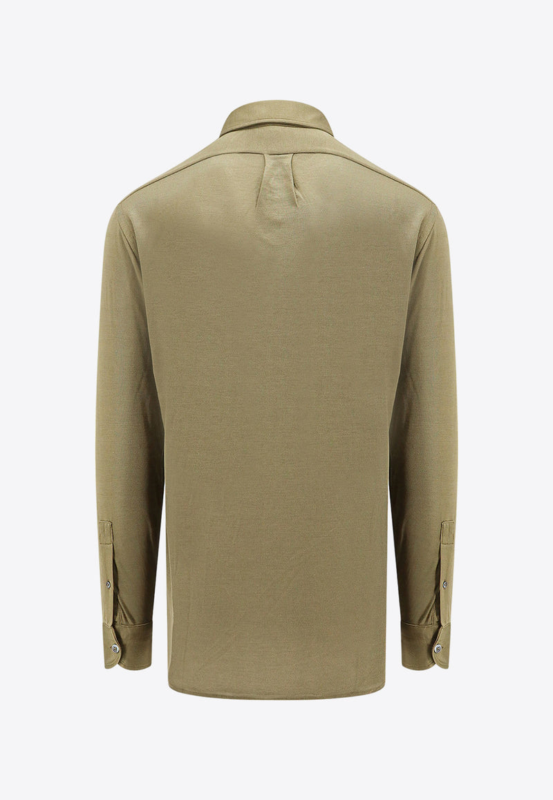 Tom Ford Long-Sleeved Silk Shirt JBL009-JMS003F23 FG795