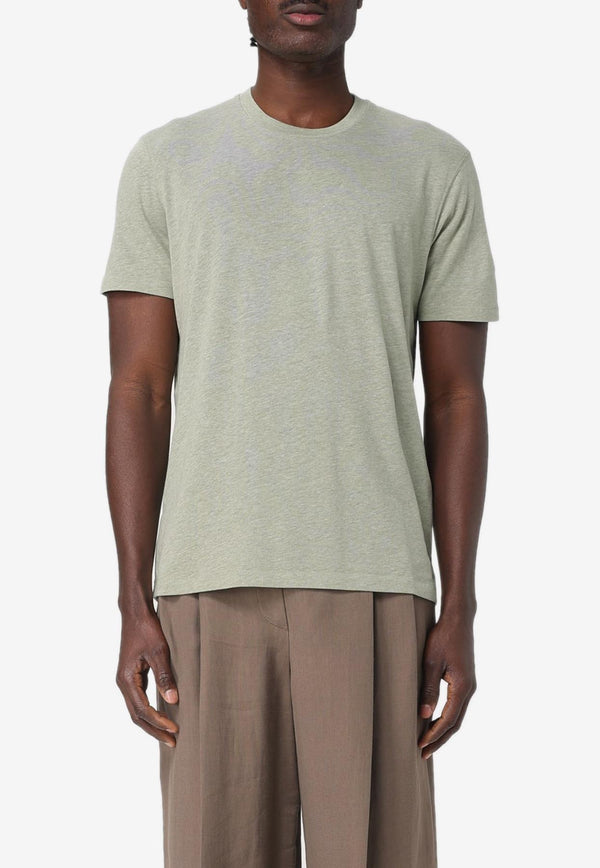 Tom Ford Short-Sleeved Solid T-shirt JCS001-JMC002S23 FG020 Green