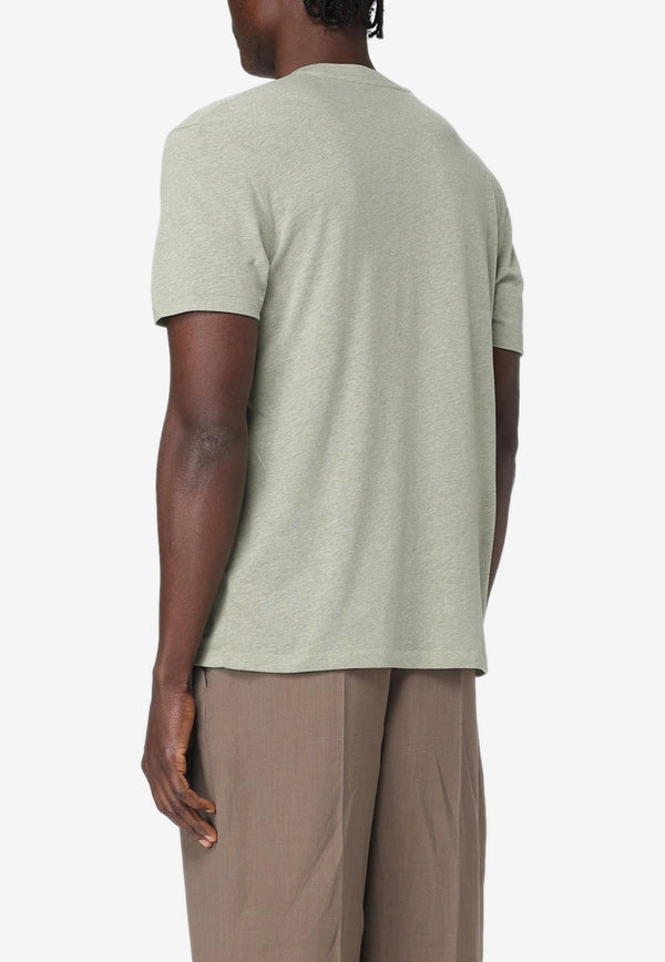 Tom Ford Short-Sleeved Solid T-shirt JCS001-JMC002S23 FG020 Green