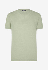 Tom Ford Short-Sleeved Solid T-shirt JCS001-JMC002S23 FG020 Green