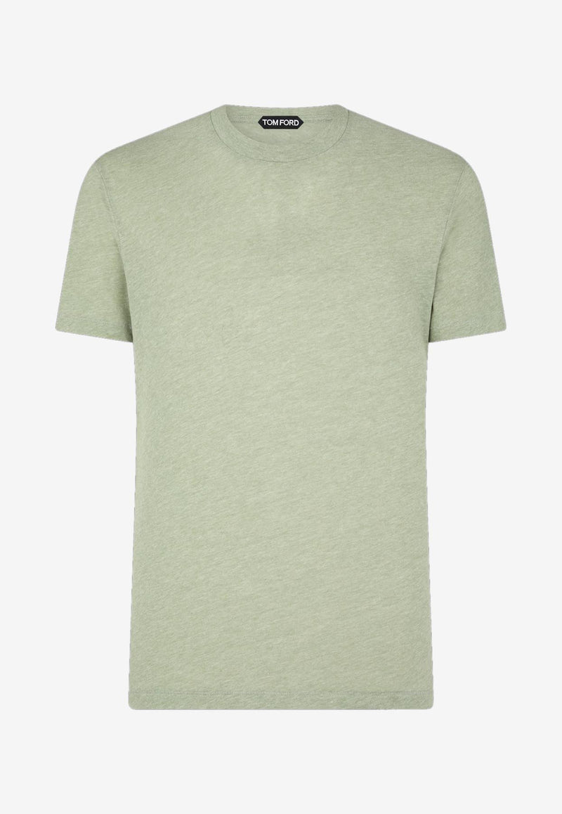 Tom Ford Short-Sleeved Solid T-shirt JCS001-JMC002S23 FG020 Green