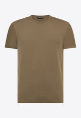 Tom Ford Crewneck Short-Sleeved T-shirt JCS004-JMT002S23 FG343 Khaki