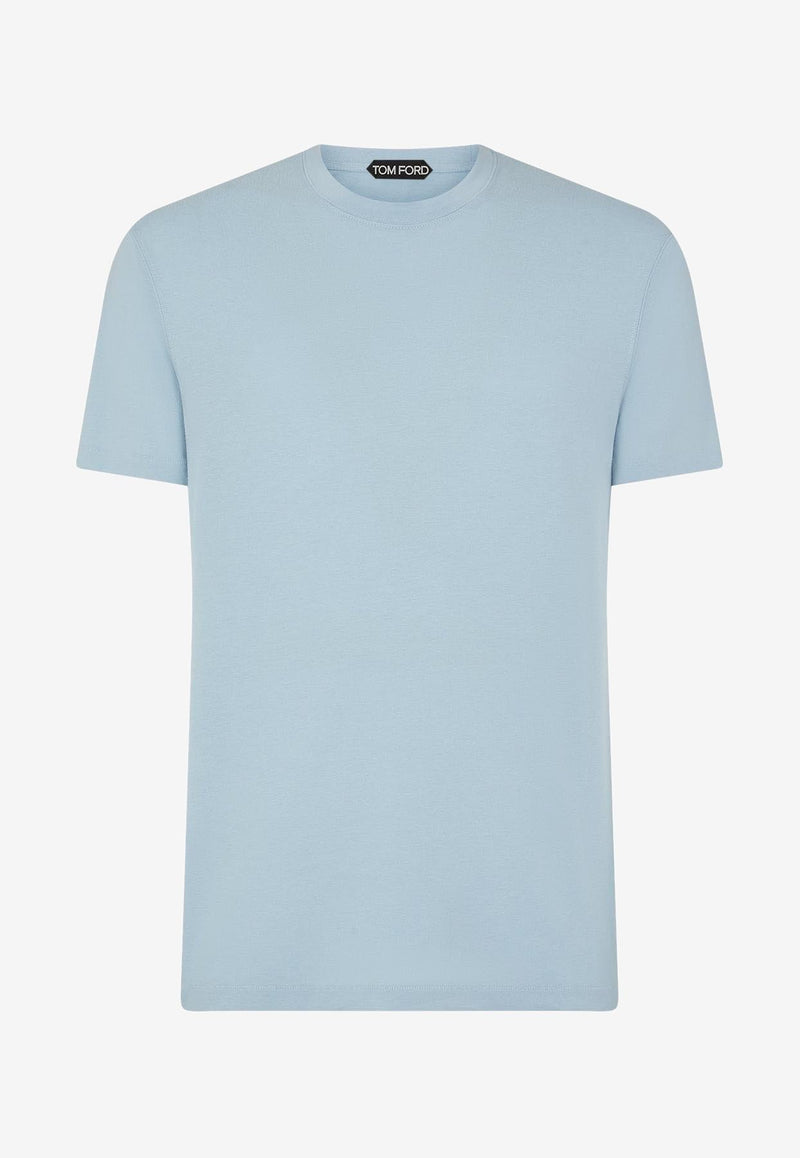 Tom Ford Short-Sleeved Solid T-shirt JCS004-JMT002S23 HB279 Sky Blue