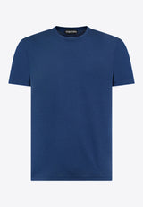 Tom Ford Crewneck Short-Sleeved T-shirt JCS004-JMT002S23 HB718 Blue