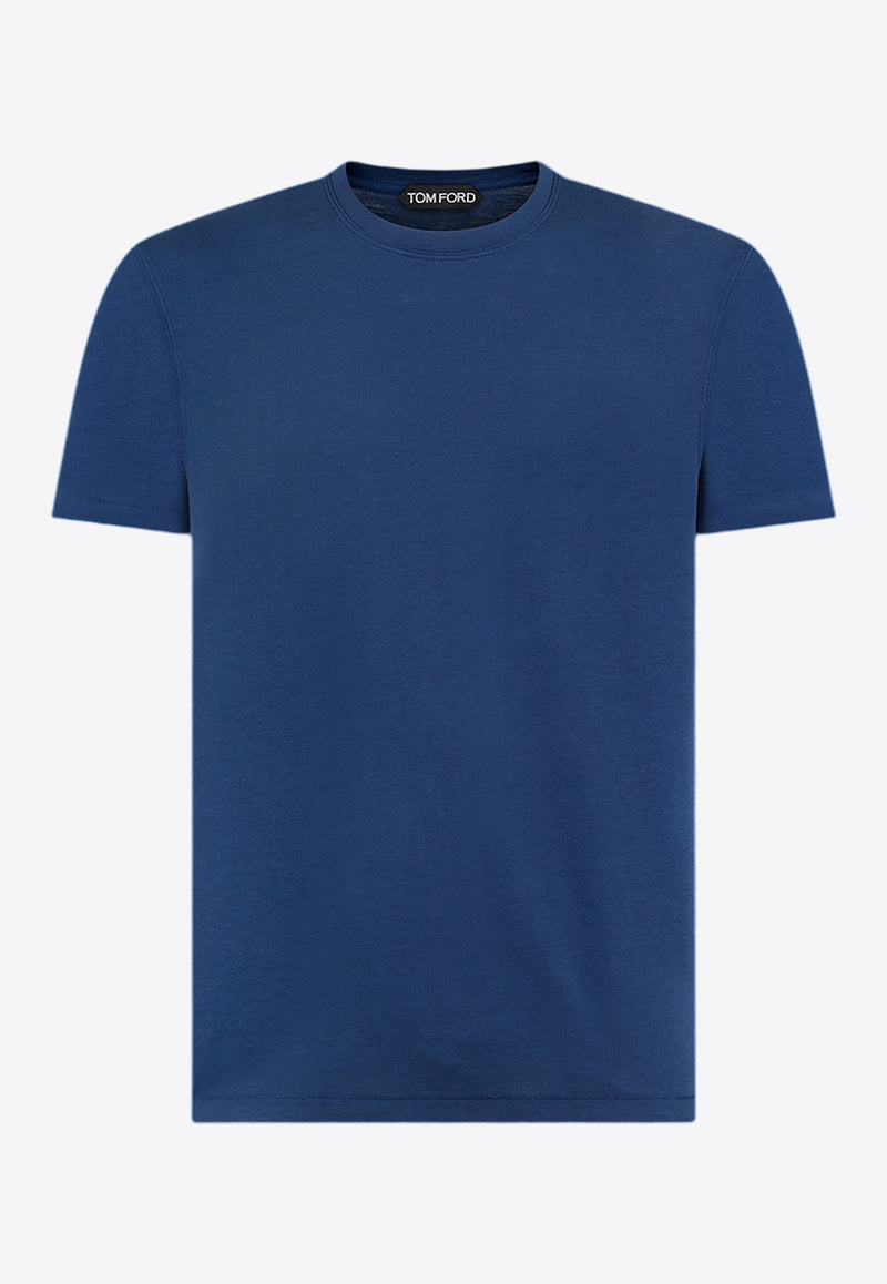 Tom Ford Crewneck Short-Sleeved T-shirt JCS004-JMT002S23 HB718 Blue