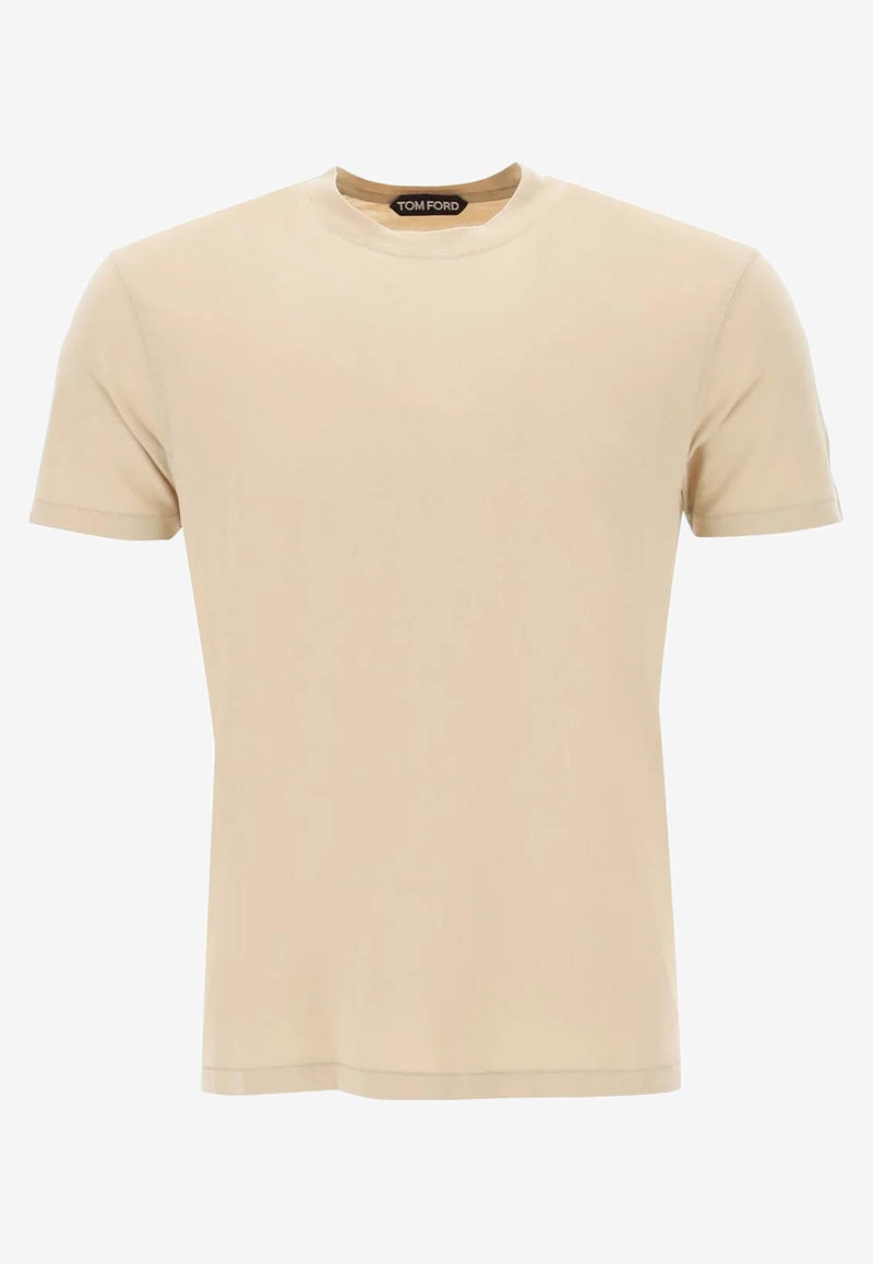 Tom Ford Short-Sleeved Solid T-shirt JCS004-JMT002S23 JB256 Beige