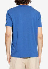 Tom Ford Embroidered TF T-shirt Blue JCS004-JMT012 UBY